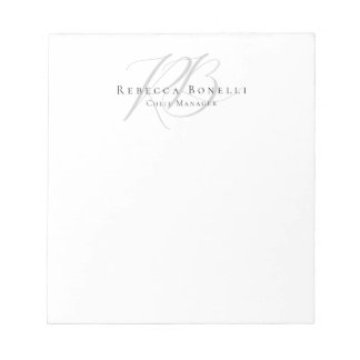 Bloc-note Nom de profil exclusif et unique avec monogramme