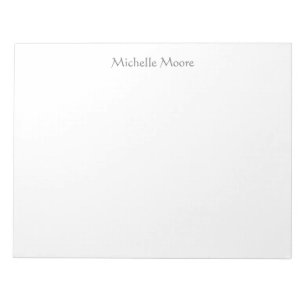 Bloc-note Nom minimaliste moderne personnalisé
