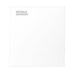 Bloc-note Nom minimaliste moderne professionnel simple