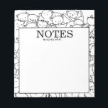 Bloc-note Nom personnalisé Cute Chats<br><div class="desc">Bloc-notes pour chats de nom personnel mignon</div>