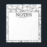 Bloc-note Nom personnalisé Cute Chats<br><div class="desc">Bloc-notes pour chats de nom personnel mignon</div>