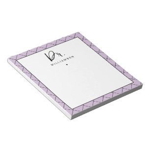 Bloc-note Nom personnalisé Dr Minimaliste Docteur Graduation