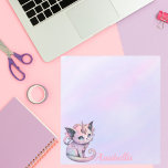 Bloc-note Nom personnalisé Pastel Goth Chat Unicorn<br><div class="desc">Nom personnalisé Pastel Goth Chat Unicorne Bloc-notes</div>