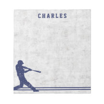 Nom personnalisé silhouette de baseball bleu foncé