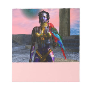 Bloc-note NORA CYBER WARRIOR ET MACAW Science Fiction