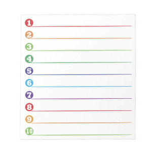 Bloc-note Note de liste d'épicerie pour faire la liste