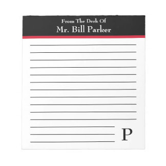 Bloc-note Note Du Bureau De ~ Personnalisé