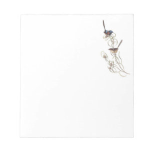 Bloc-note Note Pad avec des Wens Bleus