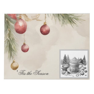 Bloc-note Notepad de Noël au cacao chaud - Notes douillettes