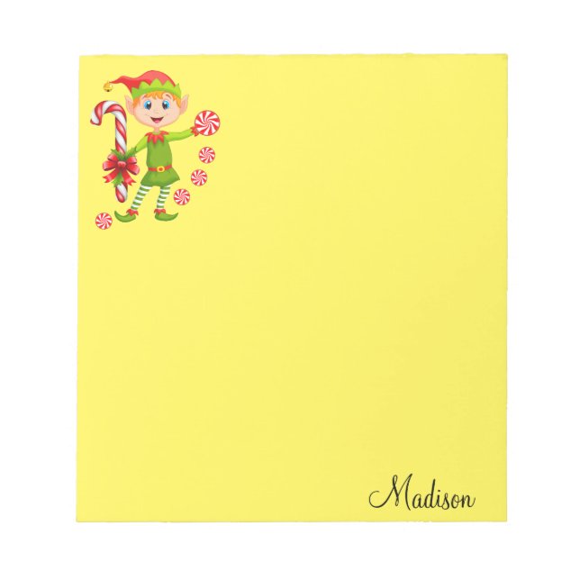 Bloc-note Notepad de Noël Elf Pepperment (Devant)