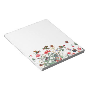 Bloc-note Notepad floral pour le jardin des papillons d'oise