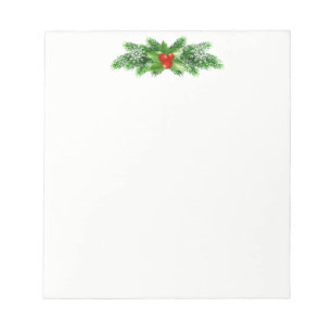 Bloc-note Notepad Holly Bough