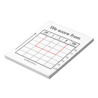 Bloc-note Notepad «We score from»