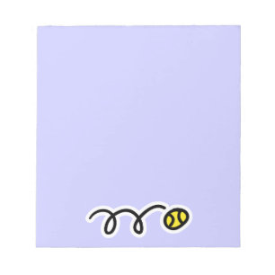 Bloc-note Notepad with cute tennis ball design