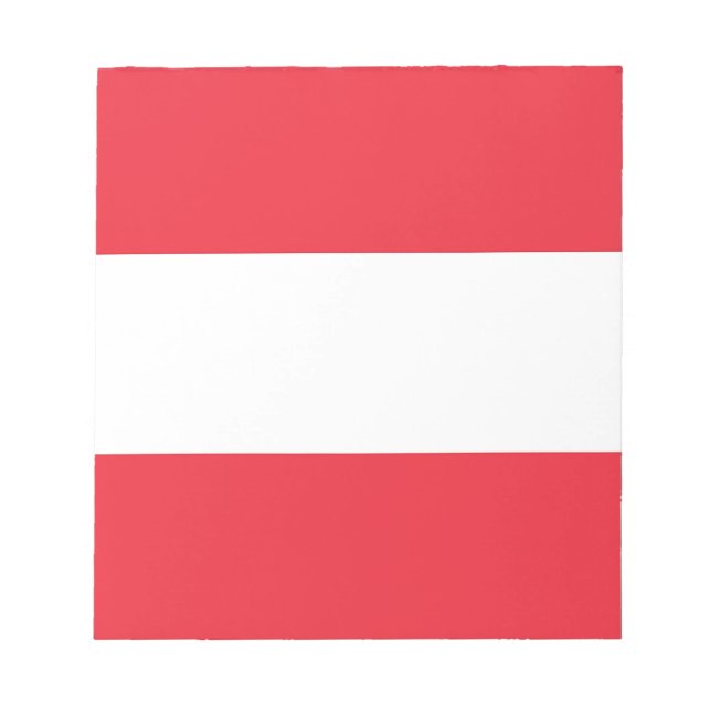 Bloc-note Notepad with Flag of Austria (Devant)