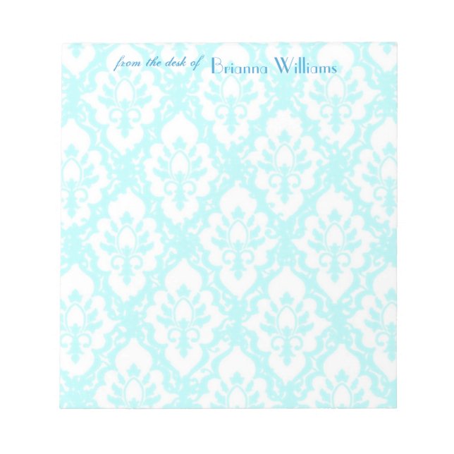Bloc-note Notepads - Dentelle Turqouise (Devant)
