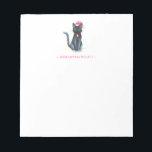 Bloc-note Notepads Noël Chat Noir<br><div class="desc">Célébrez la Journée nationale des chats noirs 2025 le 27 octobre avec ce mignon bloc-notes avec mon dessin de chat noir à l'aquarelle peinte à la main - un cadeau parfait pour les amoureux de les chats ! Ces blocs-notes personnalisés avec nom peuvent être customisés en utilisant le champ modèle...</div>