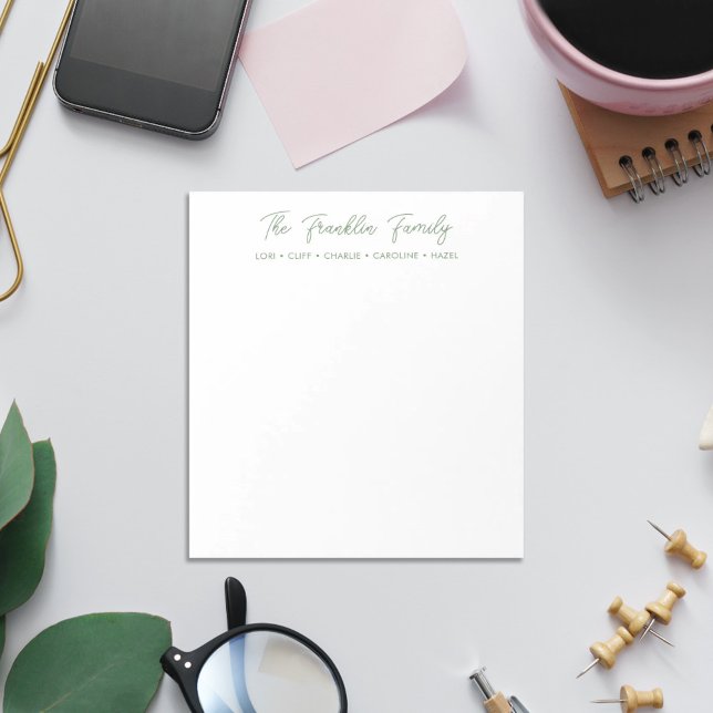 Bloc-note Notepads personnalisés simples pour les familles (Créateur téléchargé)