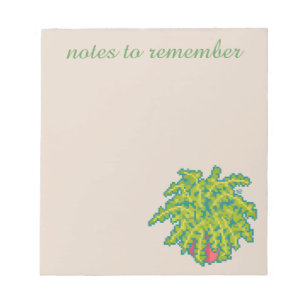 Bloc-note Notes à rédiger, Fern, navigation, pixel art