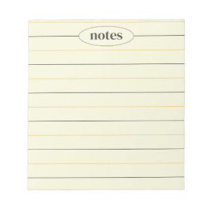 Bloc-note Notes beiges Stationique et moderne