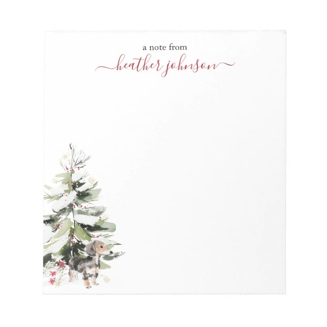 Bloc-note Notes de Hearthlight Hiver Papier Personnalisé pou (Devant)
