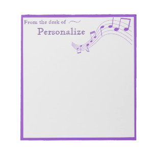 Bloc-note Notes de musique décorative amusante Bordure viole