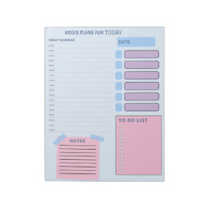 Bloc-note Notes de planification du planificateur quotidien