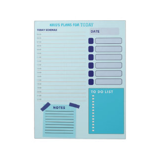Bloc-note Notes de planification du planificateur quotidien
