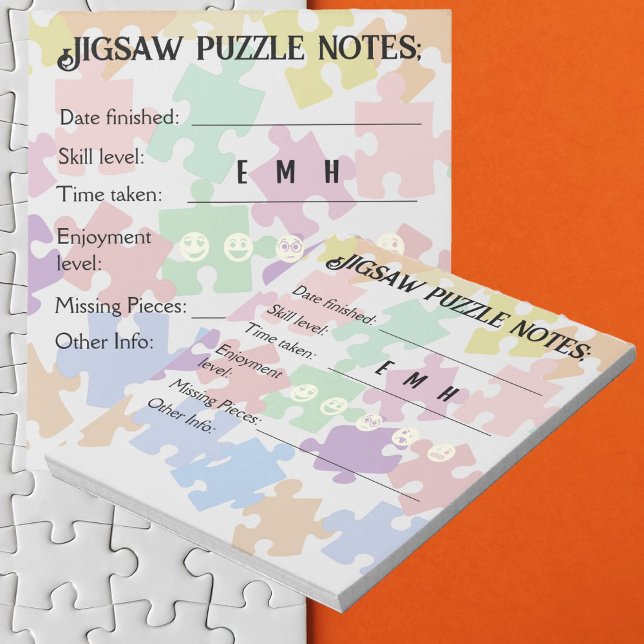 Bloc-note Notes de puzzle pour les fanatiques de casse-tête (puzzle notes)