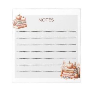 Bloc-note Notes de récolte Automne