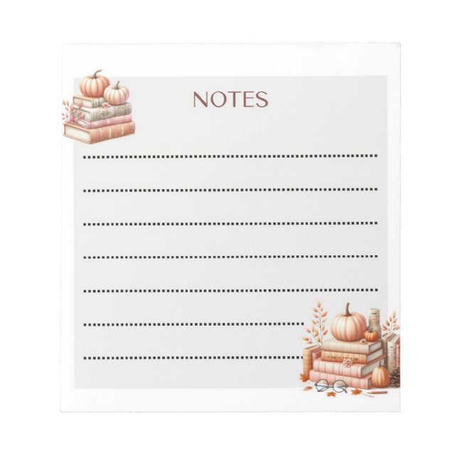 Bloc-note Notes de récolte Automne (Devant)