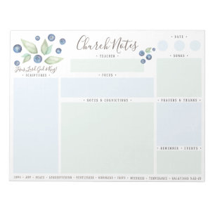 Bloc-note Notes d'étude sur l'Église ou la Bible