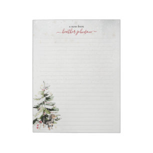 Bloc-note Notes Hearthlight Hiver Papier Personnalisé Chien