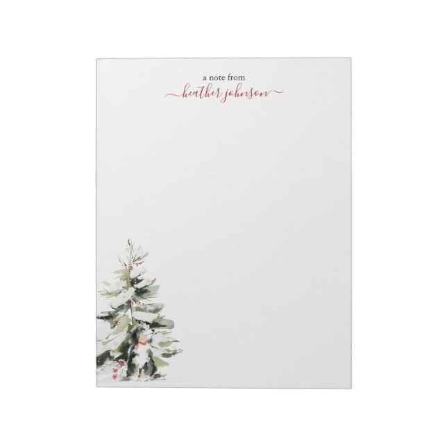 Bloc-note Notes Hearthlight Hiver Papier Personnalisé pour C (Tourné)
