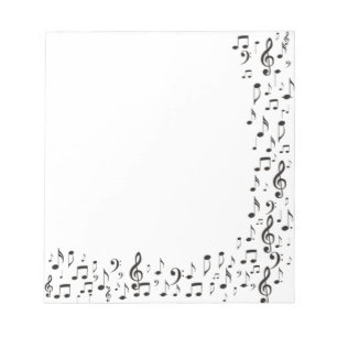 Bloc-note Notes musicales