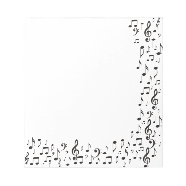 Bloc-note Notes musicales (Devant)