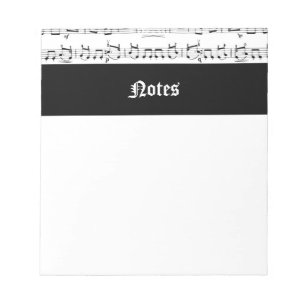 Bloc-note Notes musicales
