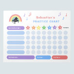 Bloc-note Notes musicales pour la pratique du piano Rainbow<br><div class="desc">Ce joli tableau de récompenses pour la pratique du piano est un excellent moyen de garder votre enfant motivé à pratiquer son instrument de musique. Doté d'un arc-en-ciel, d'un piano à queue et de notes de musique colorées, il est l'outil de motivation et d'amusement idéal pour les professeurs de musique...</div>