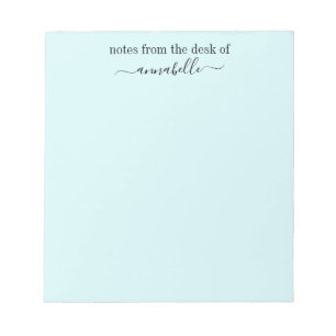 Bloc-note Notes personnalisées du bureau de