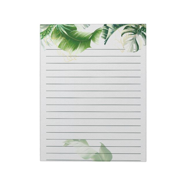 Bloc-note Notes quotidiennes (Pad) avec un design tropical (Tourné)