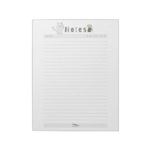 Bloc-note Notespad de chat hebdomadaire