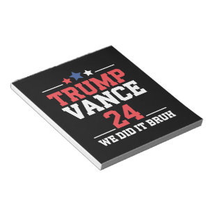 Bloc-note Nous L'Avons Fait Bruh Nous Avons Remporté Trump V