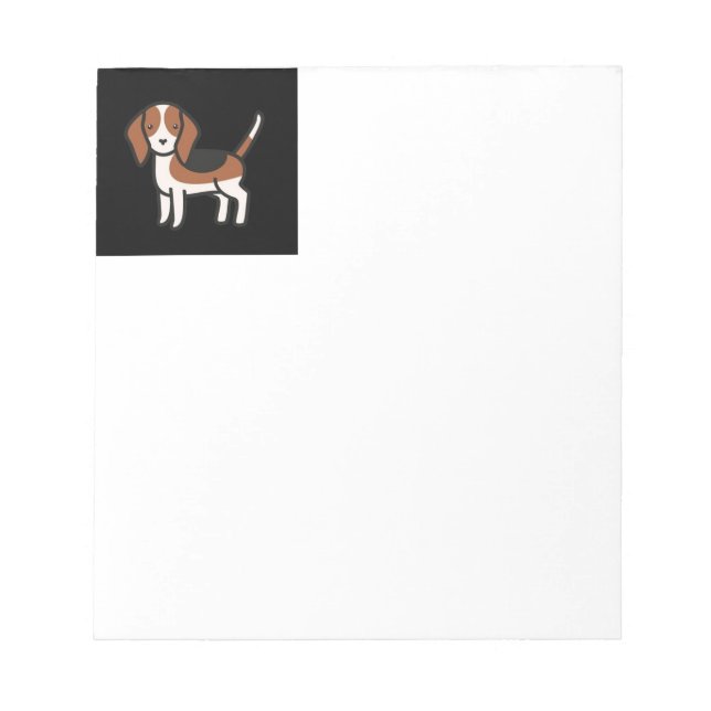 Bloc-note Nouveau dessin beagle (Devant)