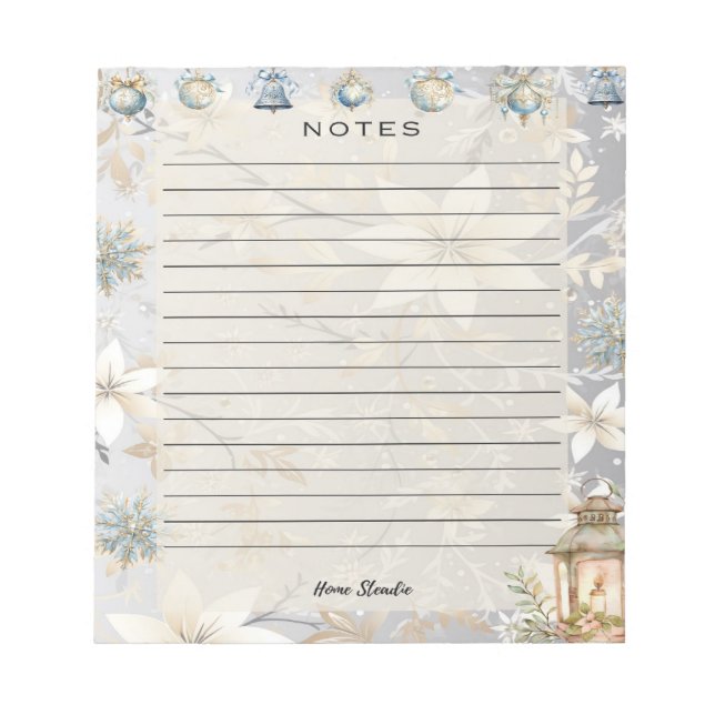 Bloc-note Nouvel An, Nouvelles Notes (Devant)