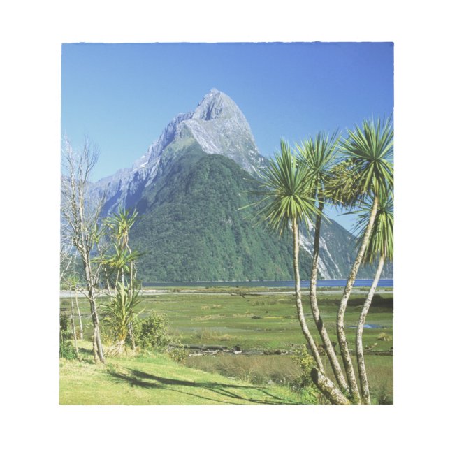 Bloc-note Nouvelle-Zélande, île du Sud,  Mitre Peak, (Devant)