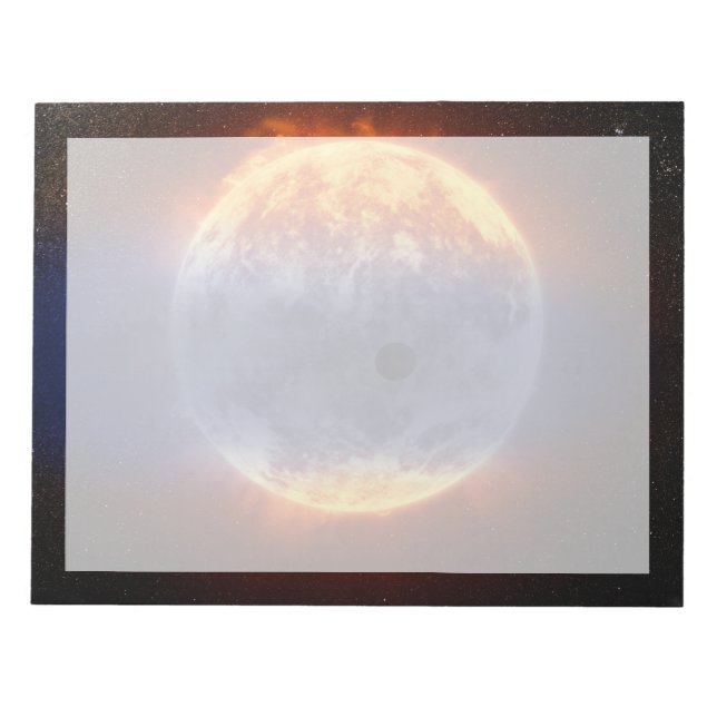 Bloc-note Nuage De Gaz Hydrogène Au Large De L'Exoplanète Gj (Devant)