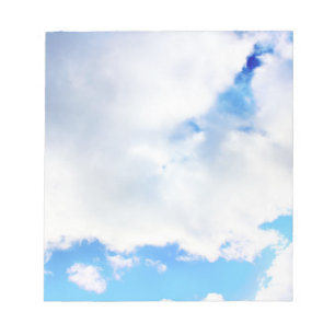 Bloc-note Nuages Blancs Douillets et Ciel Bleu