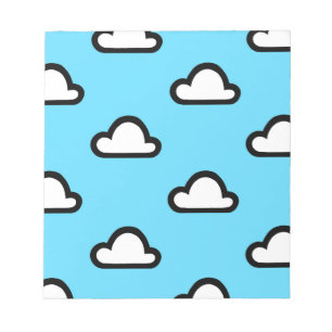 Bloc-note Nuages minimalistes