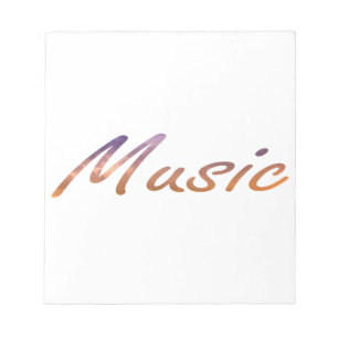 Bloc-note nuages oranges pourpres des textes de musique