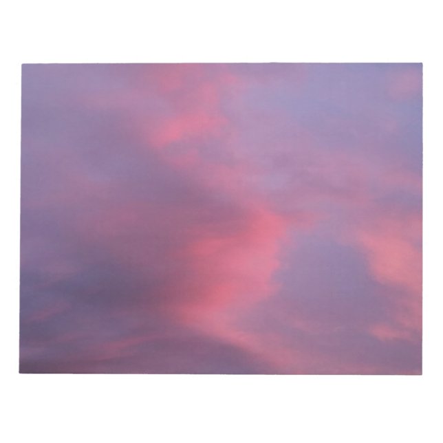 Bloc-note Nuages roses bleus (Devant)